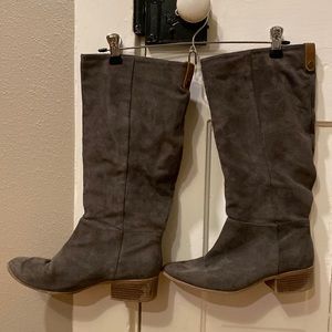 Universal Thread suede gray tall riding boots
